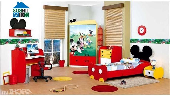 Ảnh Đổi themes Mickey cho phòng của bé
