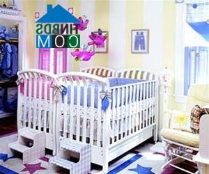 Ảnh Thiết kế phòng ngủ cho bé sinh đôi