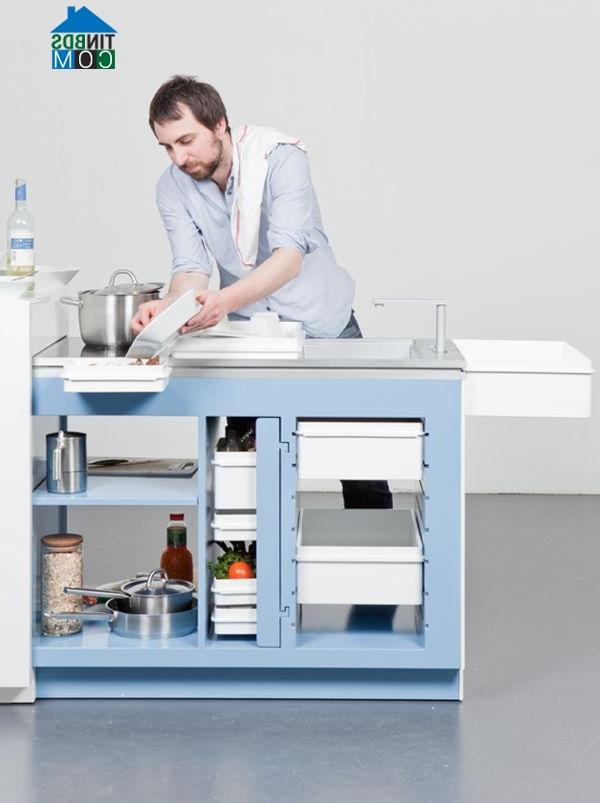 Ảnh Những mẫu bếp độc đáo, dài không quá một sải tay