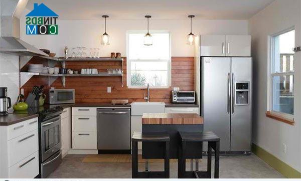 Ảnh Bài trí phòng bếp nhỏ hiện đại, tiện nghi