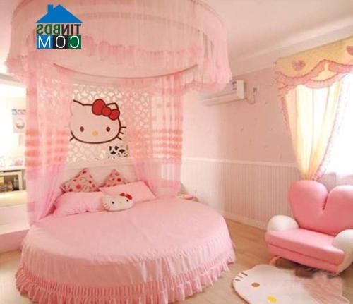 Ảnh Hồng Kitty cho căn phòng lãng mạn