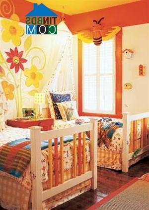 Ảnh Thiết kế phòng ngủ cho bé sinh đôi