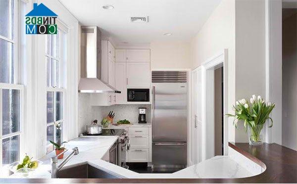 Ảnh Bài trí phòng bếp nhỏ hiện đại, tiện nghi