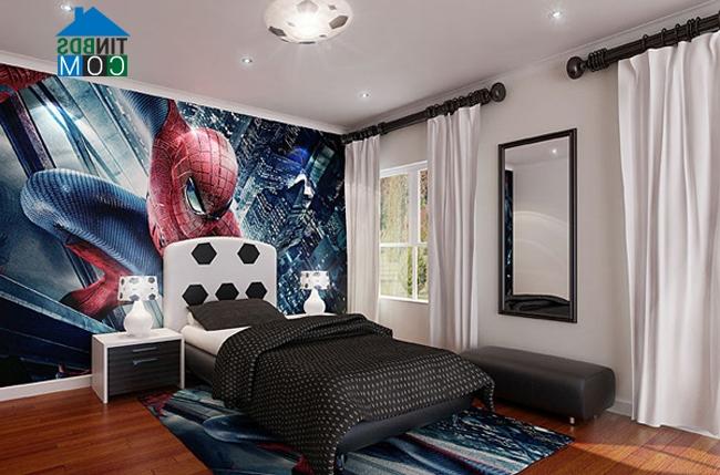 Ảnh Phòng người nhện ấn tượng cho bé trai