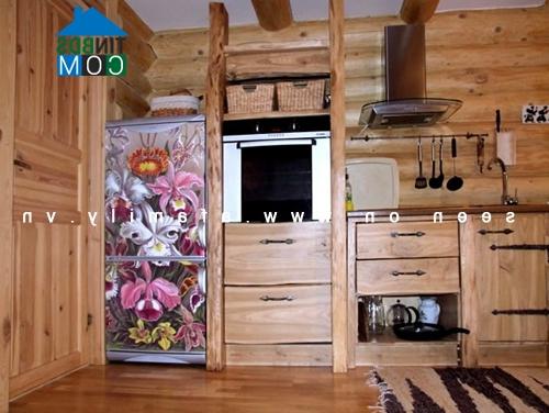 Ảnh Decal dán nghệ thuật cực chất cho tủ lạnh