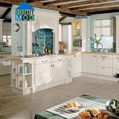Ảnh Nhà bếp trang nhã với sắc màu kem