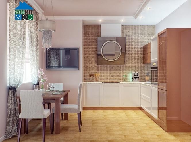 Ảnh Những mẫu phòng ăn đẹp với nội thất đèn chùm