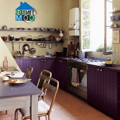 Ảnh Làm mới phòng bếp với màu tím