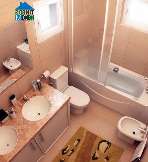 Ảnh "Thổi rộng" phòng tắm nhỏ không khó