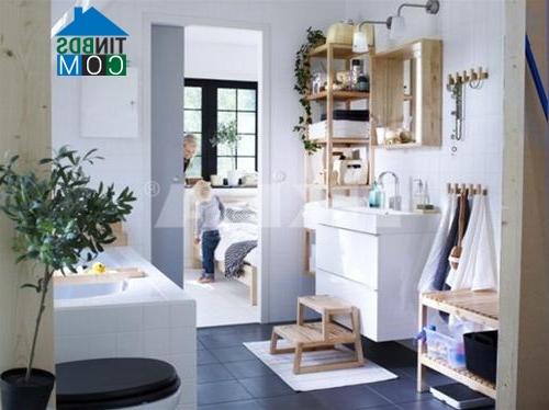 Ảnh Tận dụng không gian cho phòng tắm nhỏ