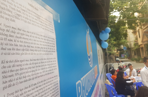 Mua nhà xã hội khu trung tâm mất 600 triệu tiền chênh