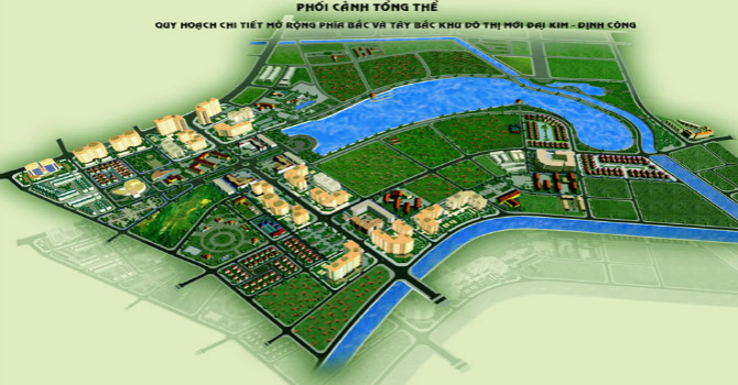 Hà Nội: Điều chỉnh quy hoạch phía Bắc và Tây Bắc KĐT mới Đại Kim - Định Công