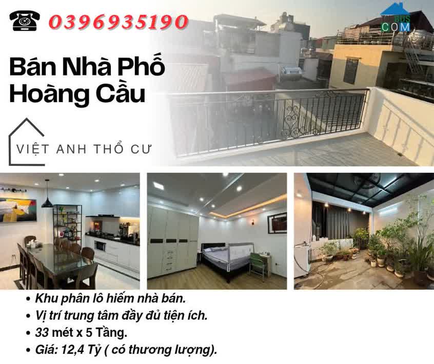 Ảnh Bán nhà Phố Hoàng Cầu, Hiếm Nhà Bán, Khu Phân Lô, 33mx5T, Giá: 12.4 Tỷ, Lh: 0396935190. 0