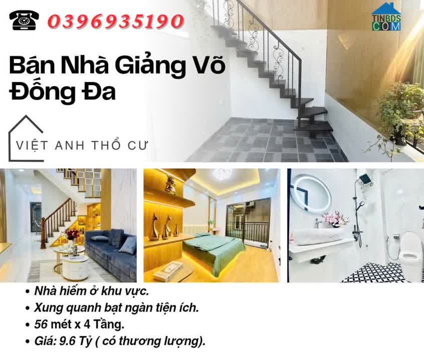 Ảnh Bán nhà Phố Giảng Võ, Hàng Hiếm, Lõi Đống Đa, 56mx4T, Giá: 9.6 Tỷ, Lh: 0396935190. 0