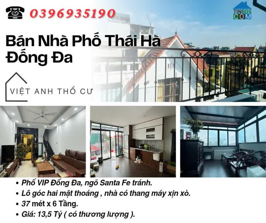 Ảnh Bán nhà Phố Thái Hà_Nhà Full Nội Thất_Ngõ Huyndai Santa Fe Tránh_37mx6T_Giá: 13.5 Tỷ_Lh: 0396935190. 0
