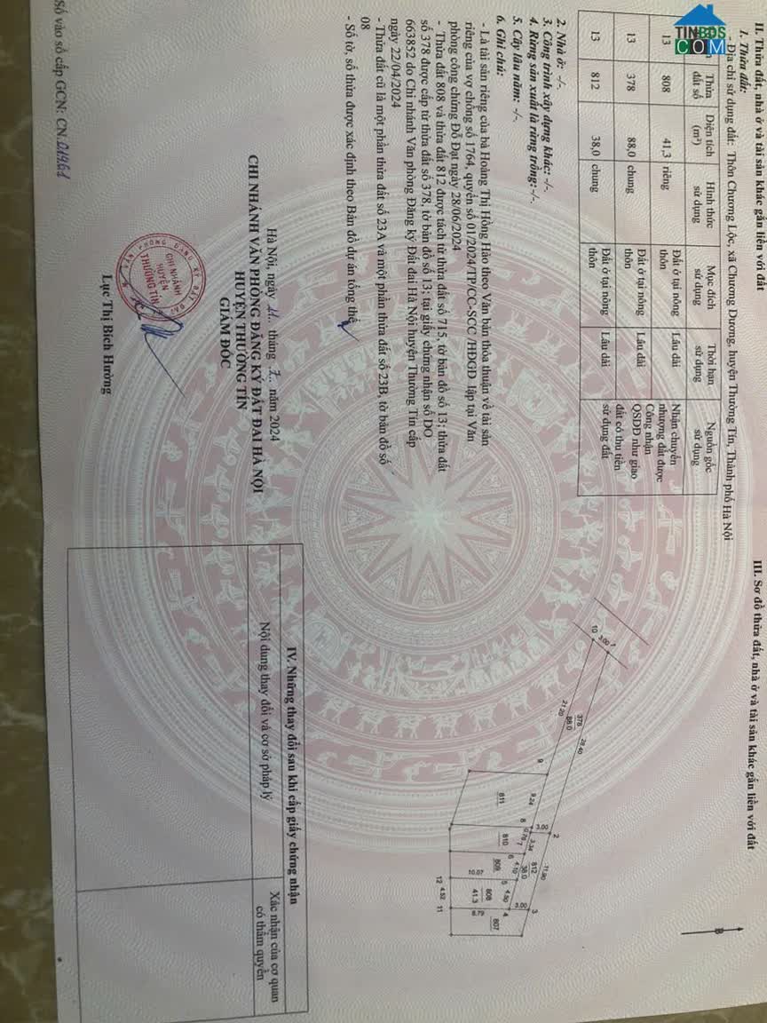 Ảnh Bán lô đất tại thôn Chương Lộc - xã Chương Dương giáp đường 32m nối lên cầu Mễ Sở sắp khởi công 0