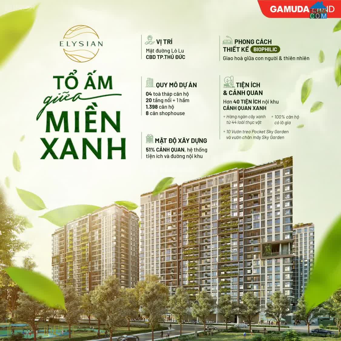 Ảnh Căn hộ Elysian quận 9, rổ hàng đa dạng các căn từ 1,2,3PN giá tốt view đẹp, mua ngay trực tiếp... 0