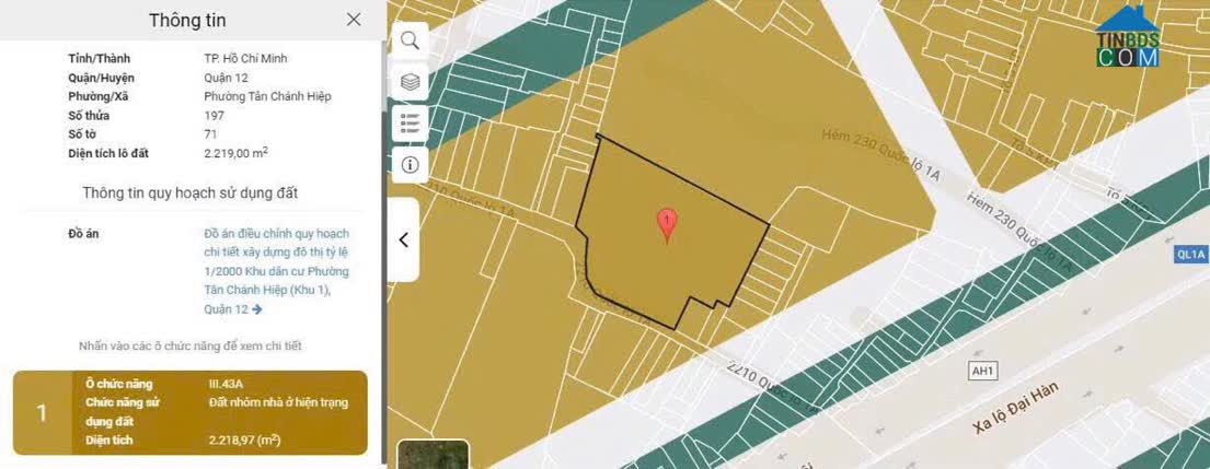 Ảnh Bán Đất Hiếm – Hẻm Xe Tải 8M – Sát Ql1a – 1.500m² Thổ Cư – Giá Chỉ 45 Tỷ 0