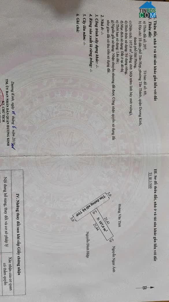 Ảnh Siêu phẩm đất Gõ 81 Tân Thành -- Dương Kinh – giá chỉ 30tr/m² ZALO 0567 222 555 0