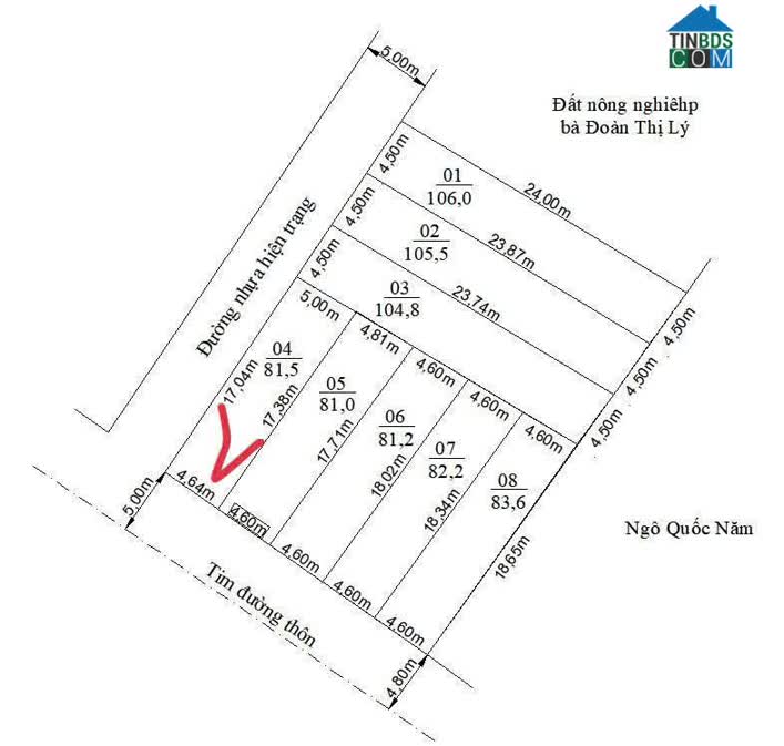 Ảnh Lô góc 81,5m² – mặt đường nhựa 8m gần UBND & chợ Tân Phong, giá chỉ 2,0xx tỷ ZALO 0567 222 555 0