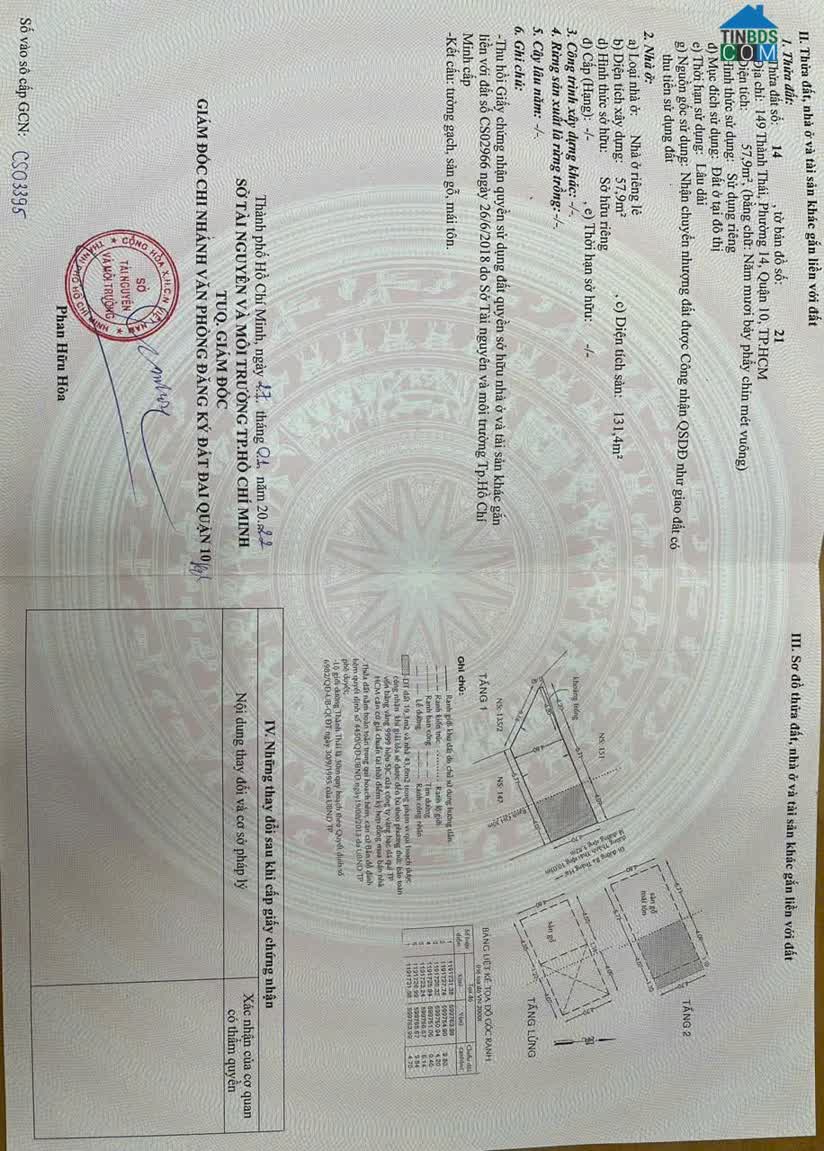 Ảnh Chính Chủ Bán Mặt Tiền Thành Thái, P.14, Q.10. DT: 4.7x14m, Giá Tốt: 20 tỷ, Vị Trí Đẹp! 0