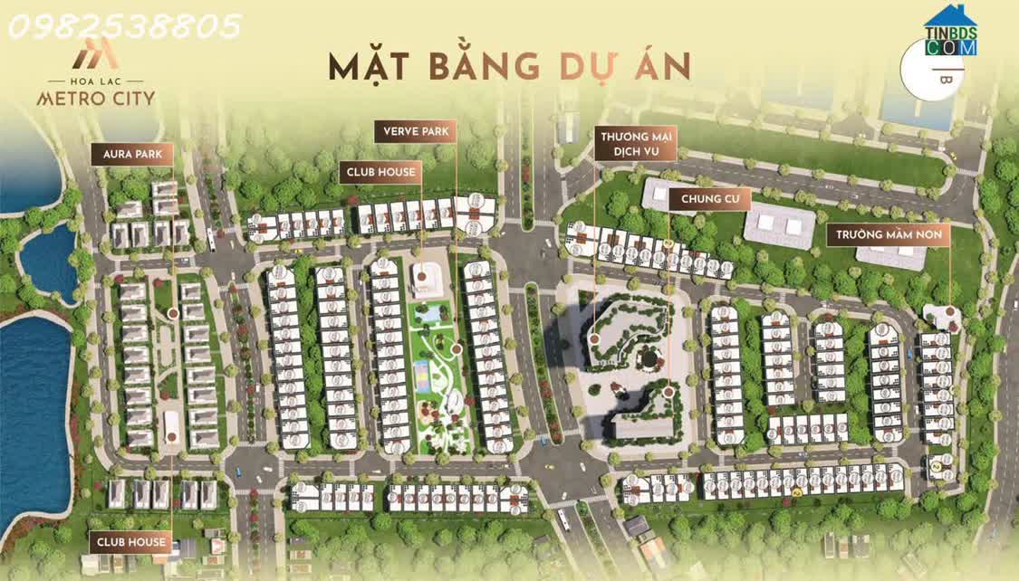 Ảnh Biệt Thự 376M2 Ngã Tư Hòa Lạc - Metro Số 5, 12 Chạy Qua Dự Án - Cao Tốc Đại Lộ Thăng Long 0