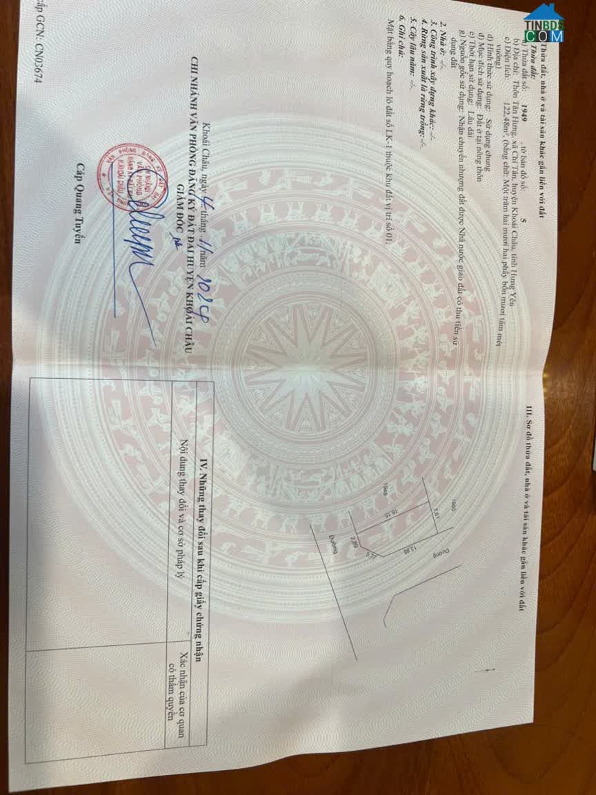 Ảnh Chính Chủ Cần Bán Lô Góc 2 Mặt Tiền – Đất Đấu Giá Xã Chí Tân, Khoái Châu, Hưng Yên 0