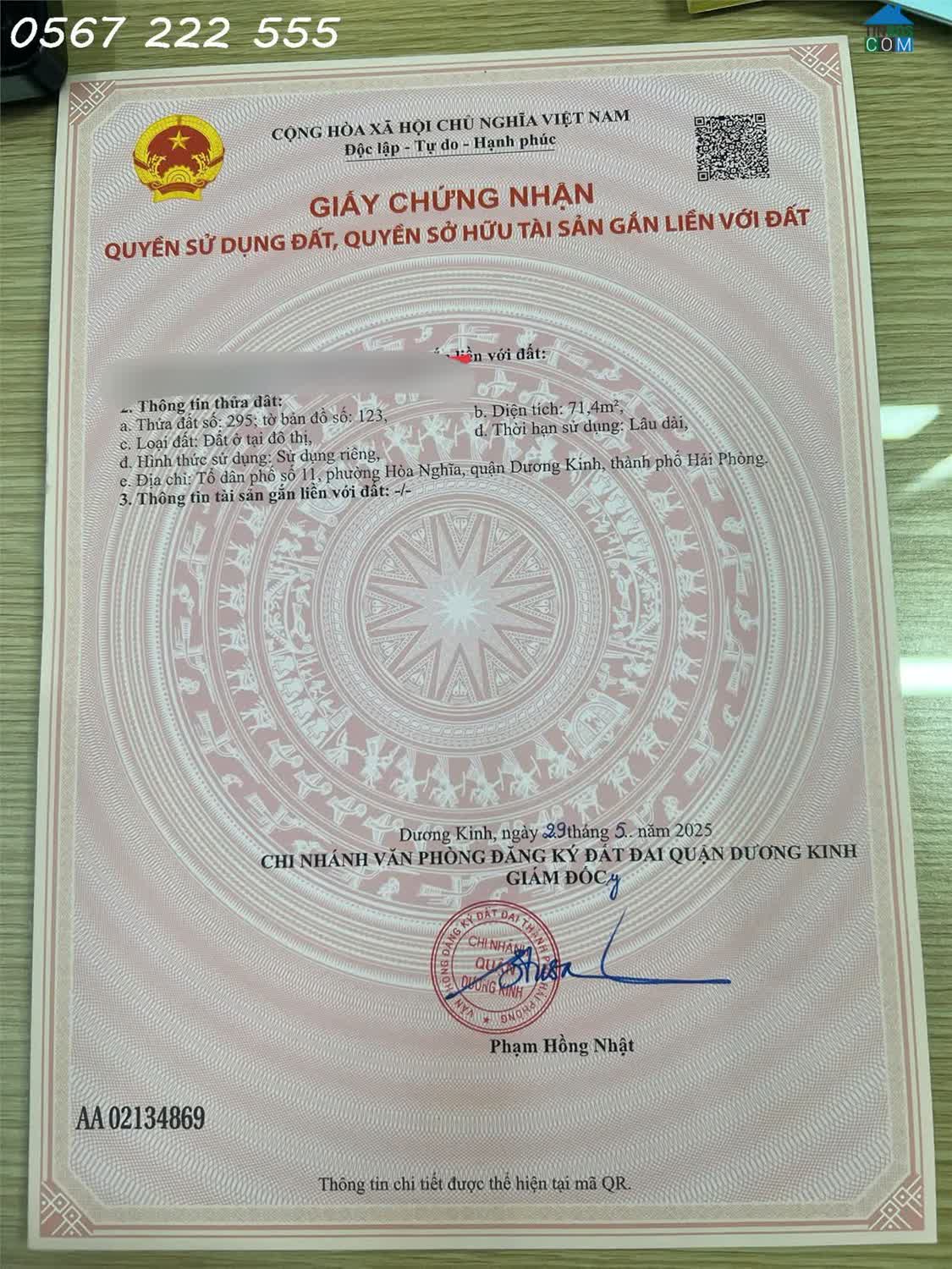 Ảnh Lô góc hiếm Tư Thủy – Hòa Nghĩa, đường nhựa 5m thông, giá chỉ 1.x tỷ ZALO 0567 222 555 0