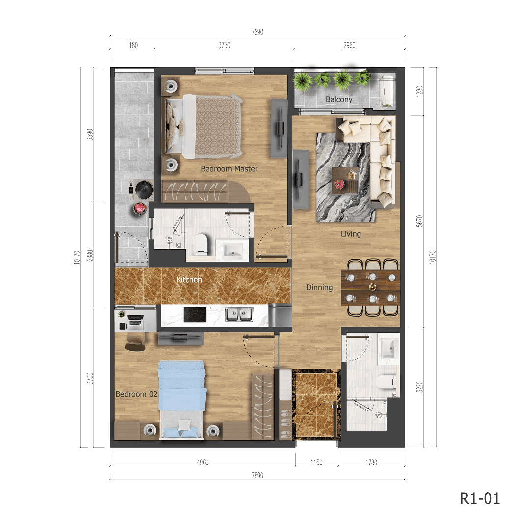 Ảnh Chỉ #8.x tỷ sở hữu ngay căn hộ 2n tại chung cư Florence Mỹ Đình 0