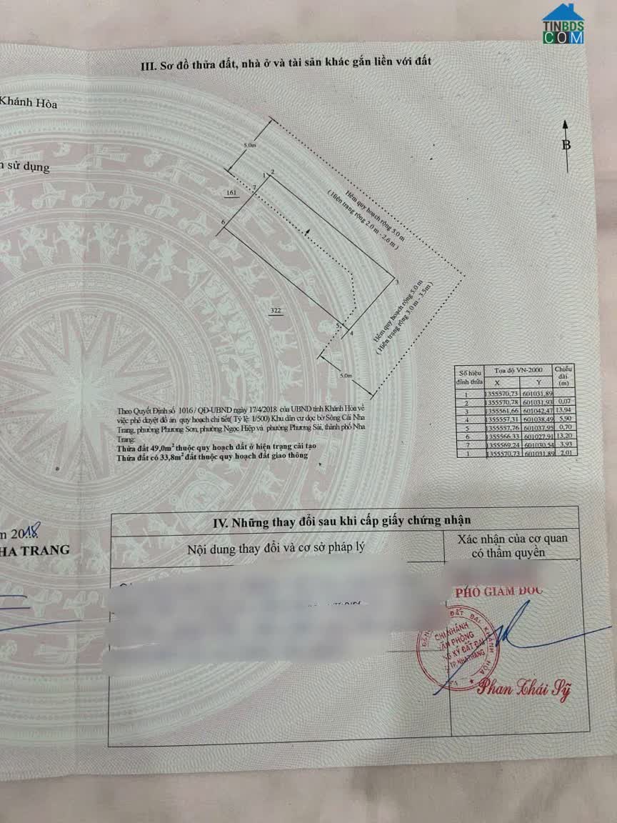 Ảnh Lô Góc Hẻm 85 Hương Lộ Ngọc Hiệp, Phường Tây Nha Trang. 0