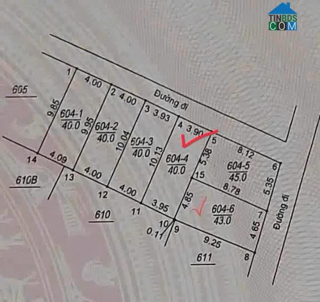 Ảnh Bán đất thổ cư 40m MT 4m vuông đẹp 4 chỗ vào đất Thôn Chiền, Đức Thượng 0