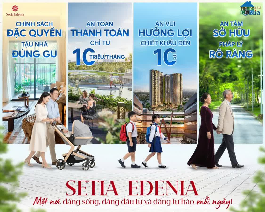 Ảnh Setia Edenia - khu đô thị Eco Xuân, căn hộ 2PN giá 3 tỷ, thanh toán 15tr/tháng 2