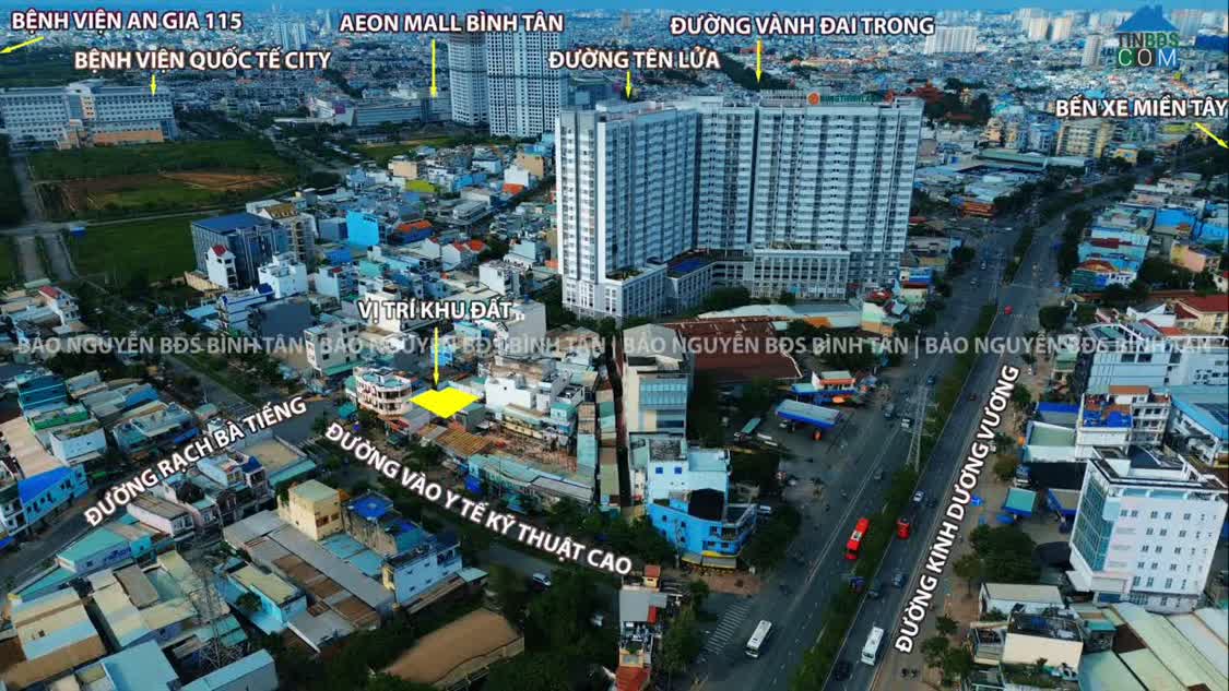 Ảnh Bán Đất Bình Tân Sát Khu Aeon Tên Lửa Đường Kinh Dương Vương 94m2 Giá Tốt 5 Tỷ SHR 0
