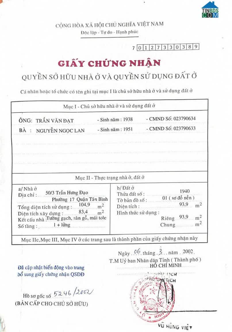 Ảnh Mặt Tiền Trần Hưng Đạo 4,5x21 5 tầng SH Hoàn Công giá rẻ 0