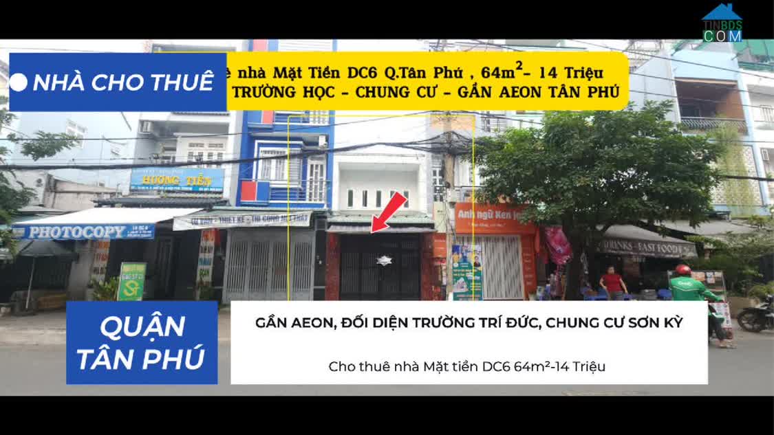 Ảnh Cho thuê nhà Mặt tiền DC6 64m²-14 Triệu - ĐỐI DIỆN TRƯỜNG HỌC - CHUNG CƯ 0