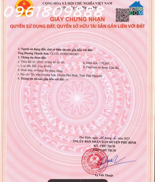 Ảnh Siêu phẩm - Bán đất đường 47m phường Hồng Tiến, Phổ Yên, Thái Nguyên, giá đầu tư 0