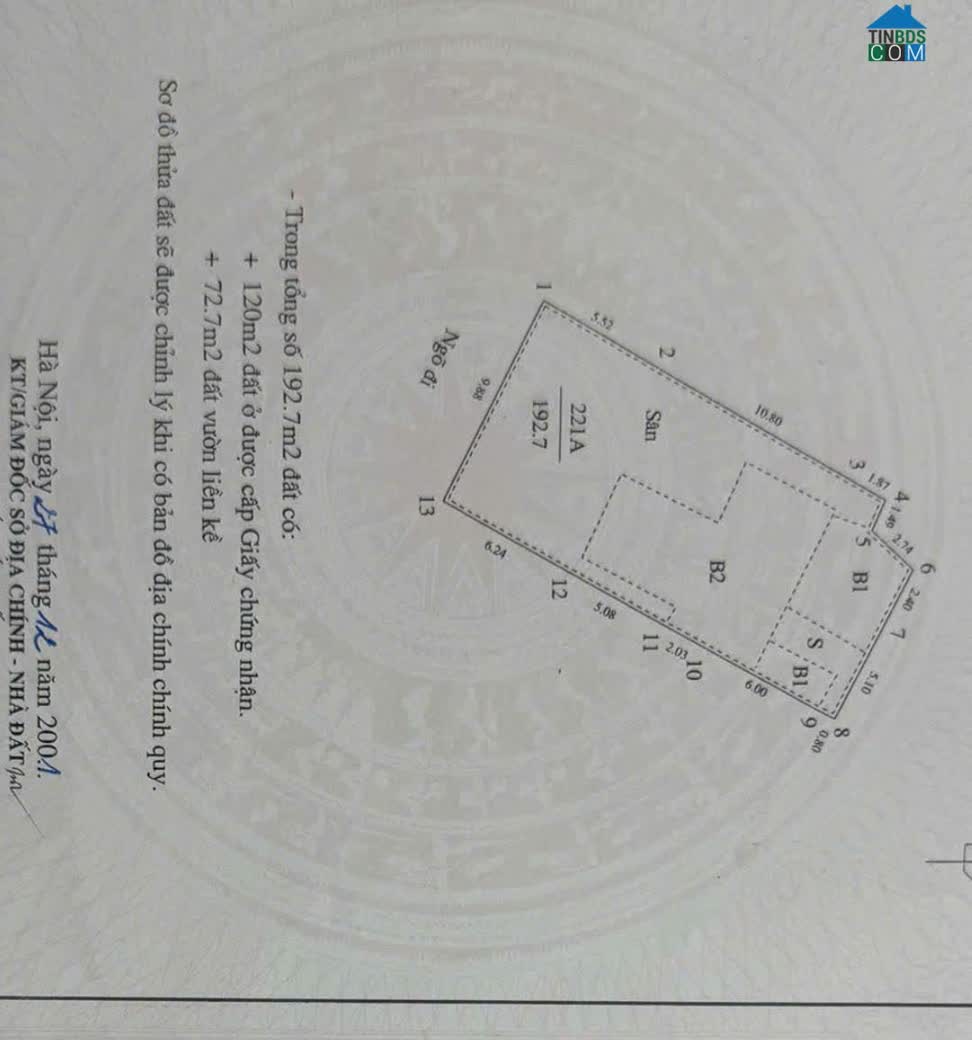 Ảnh Đất nền 200m2 tại rảnh rỗi giá siêu hời chưa đến 24 tỷ 0