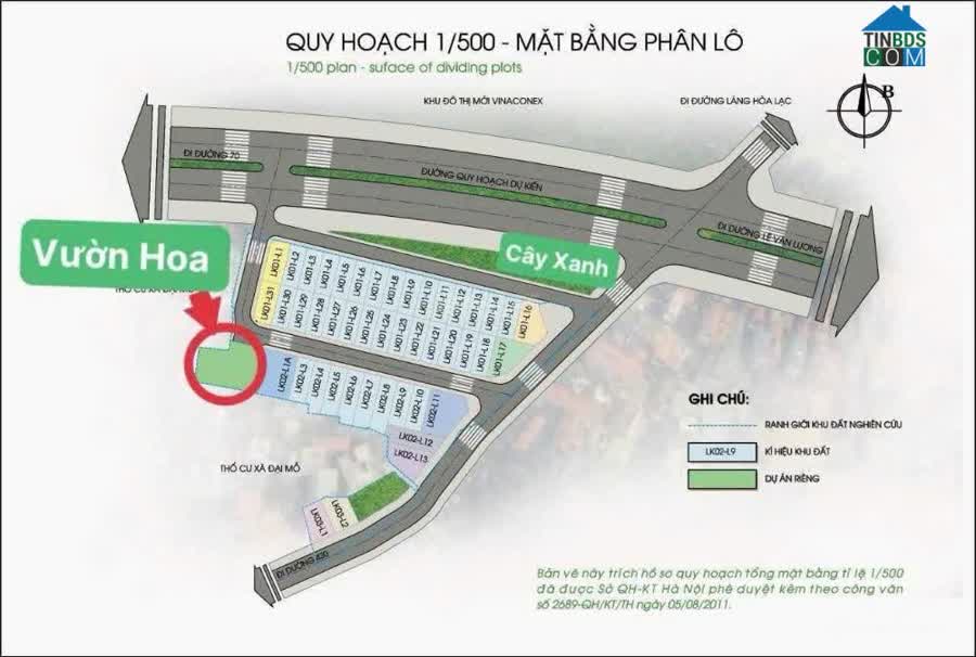 Ảnh Bán liền kề Greenhouse Garden – TIG Đại Mỗ, 106m2, 5 tầng, quy hoạch đường 40m, doanh thu 40tr 0