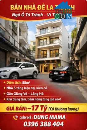 Ảnh BÁN NHÀ ĐÊ LA THÀNH – NGÕ Ô TÔ TRÁNH, VỊ TRÍ ĐẸP 0