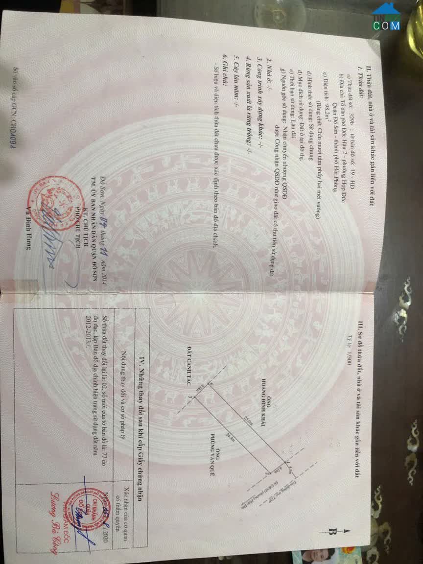 Ảnh Bán Đất Mặt Đường Đức Hậu 2 – Nam Đồ Sơn – 98,2m² – Giá 1,9 Tỷ – Vị Trí Dân Cư Hiện Hữu Zalo... 0