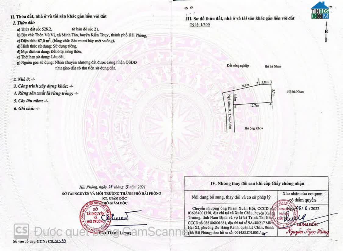 Ảnh Bán Đất Vũ Vị Minh Tân Kiến Thụy – 67M2 Nở Hậu – Ngõ Ô Tô – Giá Rẻ Tầm Tiền Zalo 0567 222 555 0