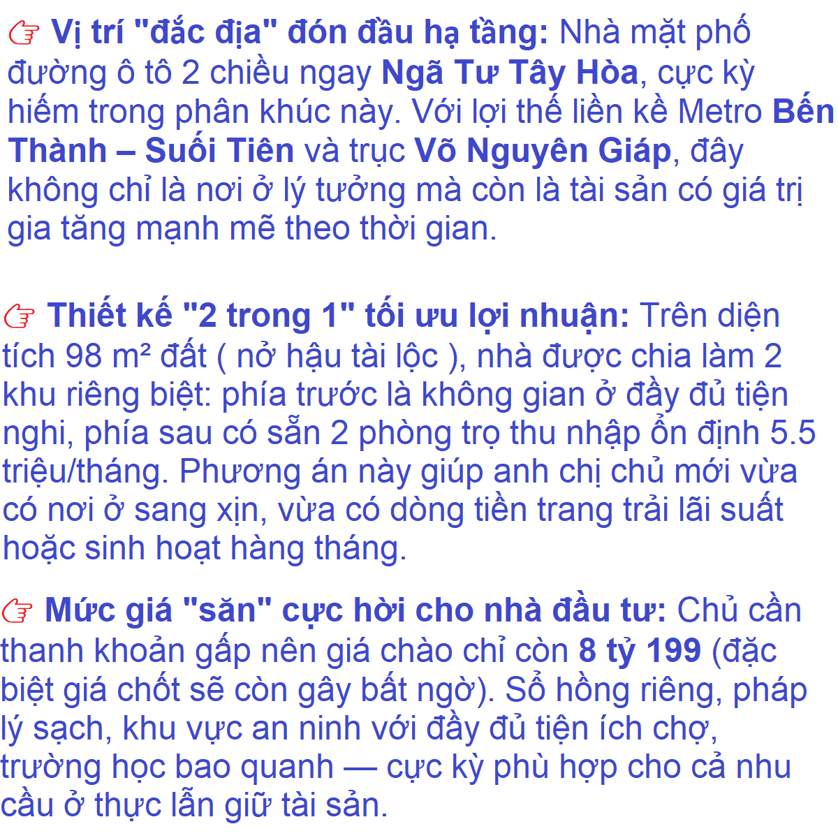 Ảnh Cơ hội an cư & đầu tư dòng tiềnn tại Trung tâm nhà mặt phố Quận 9 | 98 m² đất ( nở hậu tài lộc )... 0