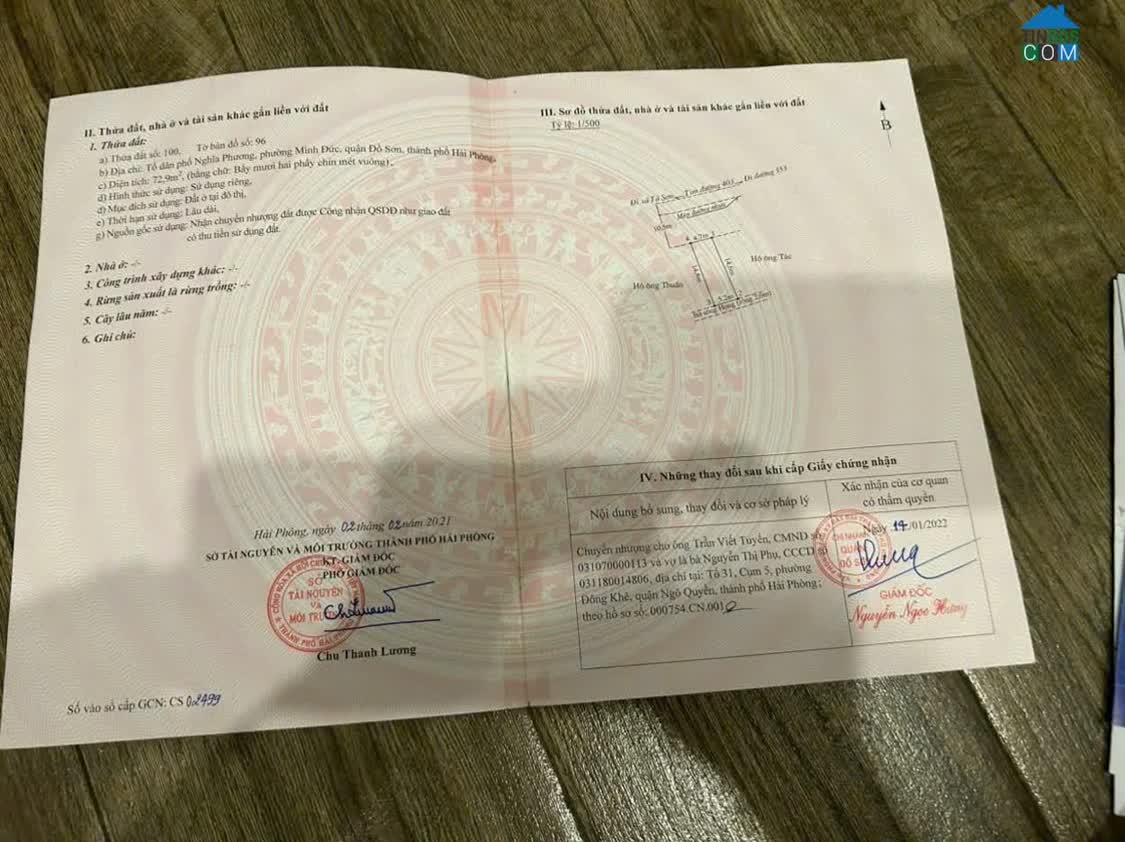 Ảnh 72,9m² mặt đường 403 Minh Đức – Ngang 4,7m – Trục giao thông lớn Đồ Sơn Hàng vị trí hiếm ZALO... 0