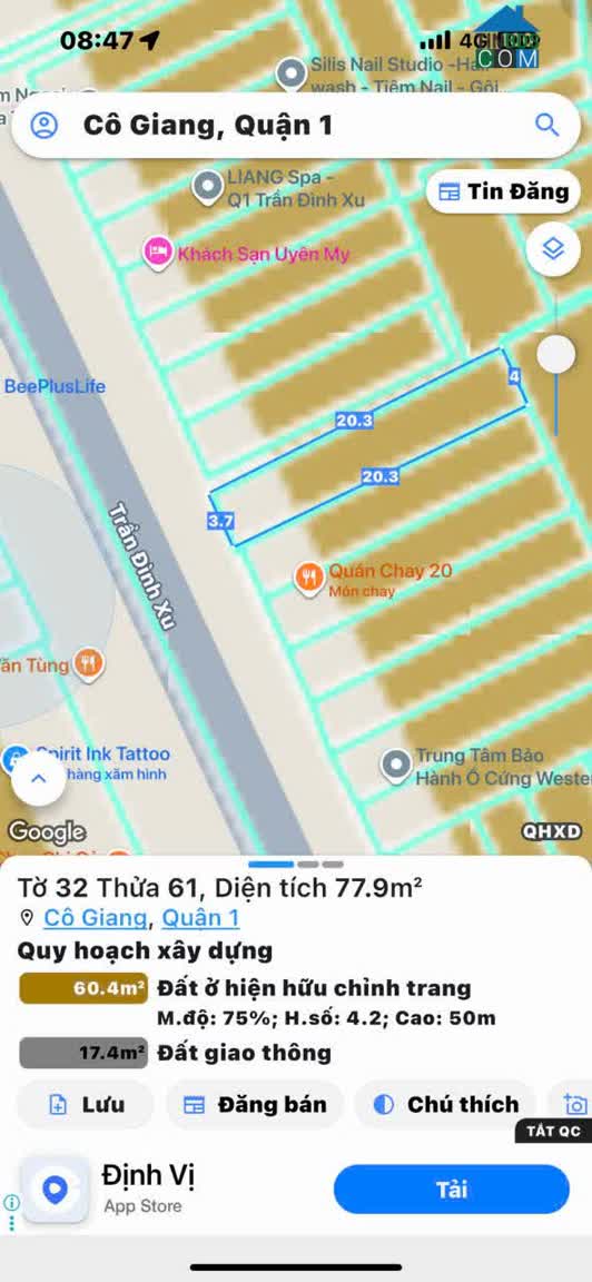 Ảnh Chính Chủ 1 Đời Xưa Bán Nhà 3 Tầng MTKD Đ.Trần Đình Xu, Quận 1 - 4m*20m - Sổ Hồng Vuông Vức Đẹp*... 0