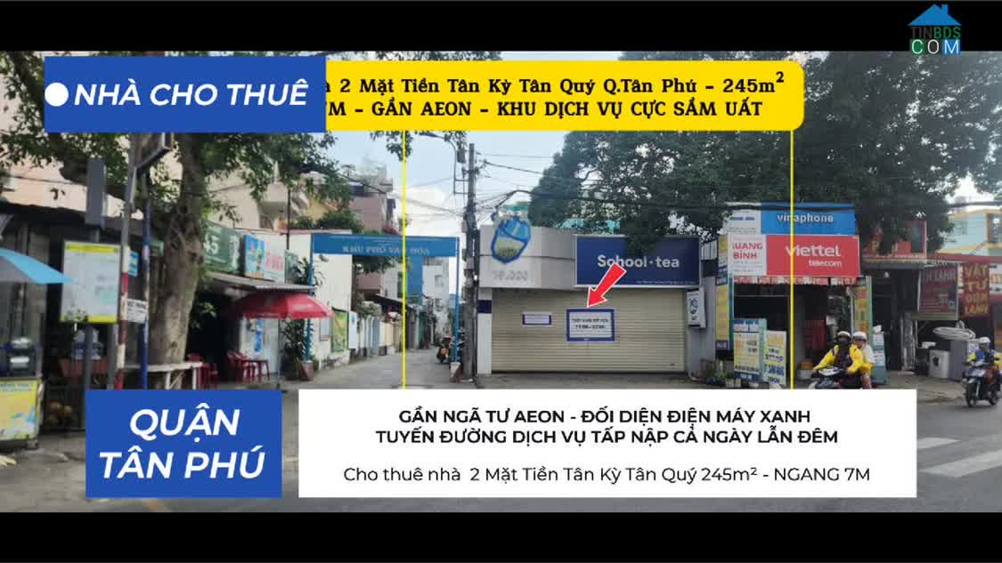 Ảnh Cho thuê nhà 2 Mặt Tiền Tân Kỳ Tân Quý q.Tân Phú 245m² - NGANG 7M - GẦN AEON 0