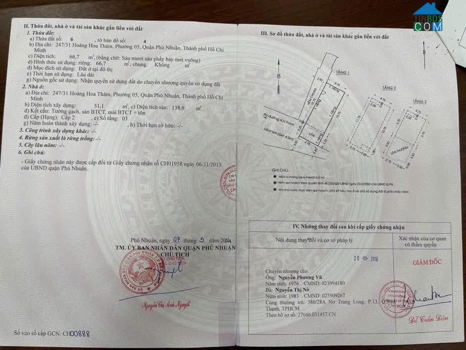 Ảnh Nhà Phú Nhuận - HXH Thoáng Đỗ Cửa - Ngang Gần 5M - 67M2 4 Tầng - 9.8 Tỷ. 0