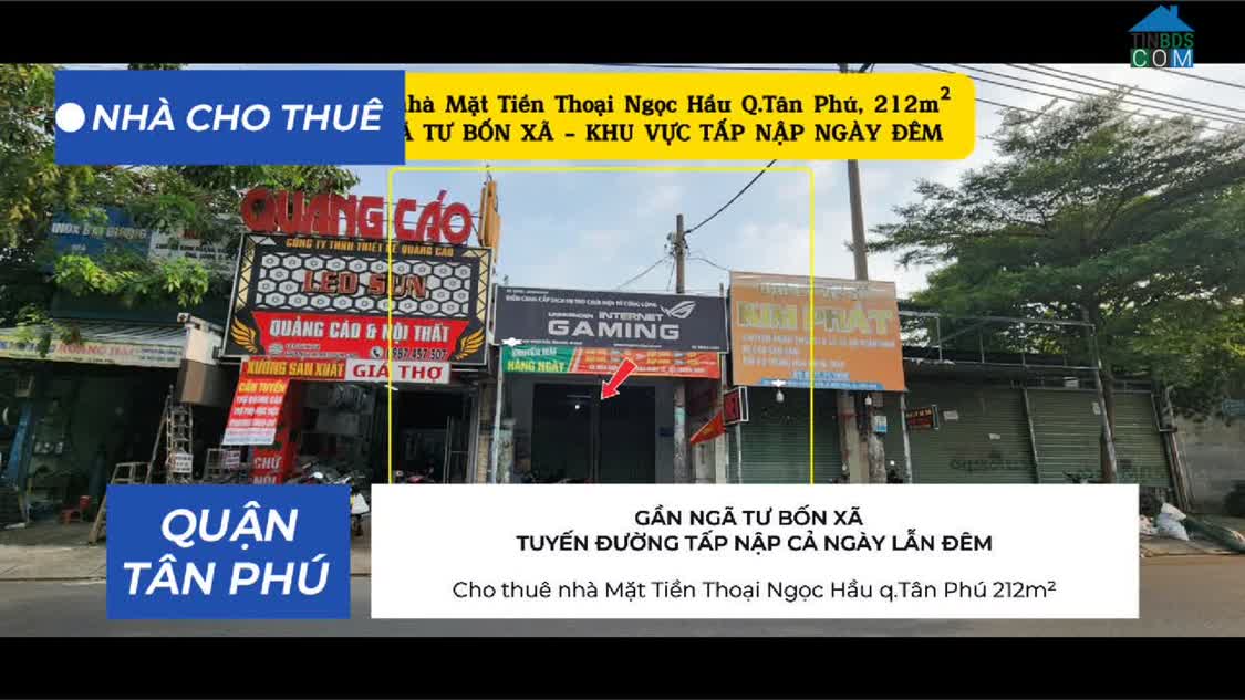 Ảnh Cho thuê nhà Mặt Tiền Thoại Ngọc Hầu q.Tân Phú 212m² - GẦN NGÃ TƯ BỐN XÃ - 22Triệu 0