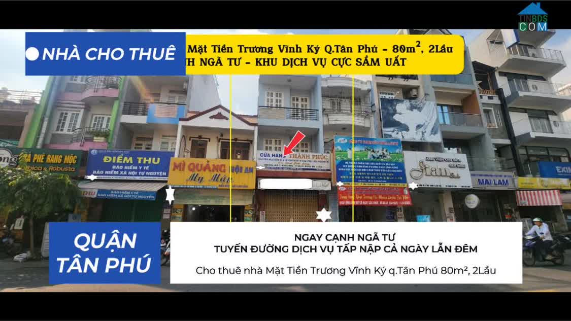 Ảnh Cho thuê nhà Mặt Tiền Trương Vĩnh Ký q.Tân Phú 80m², 2Lầu - CẠNH NGÃ TƯ - 22Triệu 0