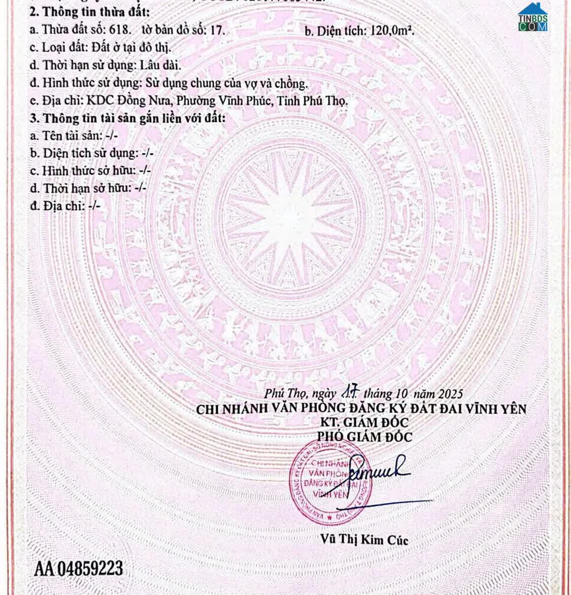 Ảnh Bán đất tại Đồng Nưa, Định Trung, Vĩnh Yên, Vĩnh Phúc. Giá 4,1 tỷ. LH: 098.991.6263 0