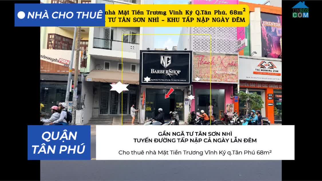Ảnh Cho thuê nhà Mặt Tiền Trương Vĩnh Ký q.Tân Phú 68m² - 16Triệu 0